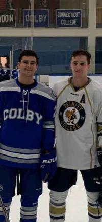 Brooks Gammill with his teammate