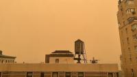 orange sky in New York City caused by smoke from Canadian wildfires June 7 2023