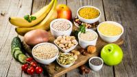 selection of foods high in complex carbs