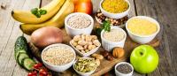selection of foods high in complex carbs