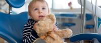 toddler at their first dentist appointment