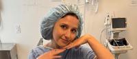 former bachelor contestant Katie Thurston receiving cancer treatment at Columbia